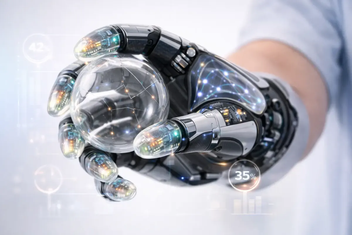AI Bionic Hand Co‑Pilot Boosts Grip Success to 90%