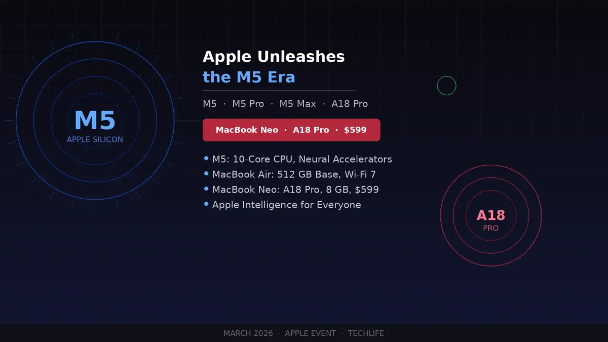 Apple Unleashes the M5 Era and Shocks Everyone With the $599 MacBook Neo