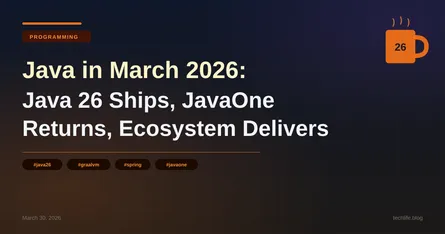 Java 26 Released: What Shipped in March 2026