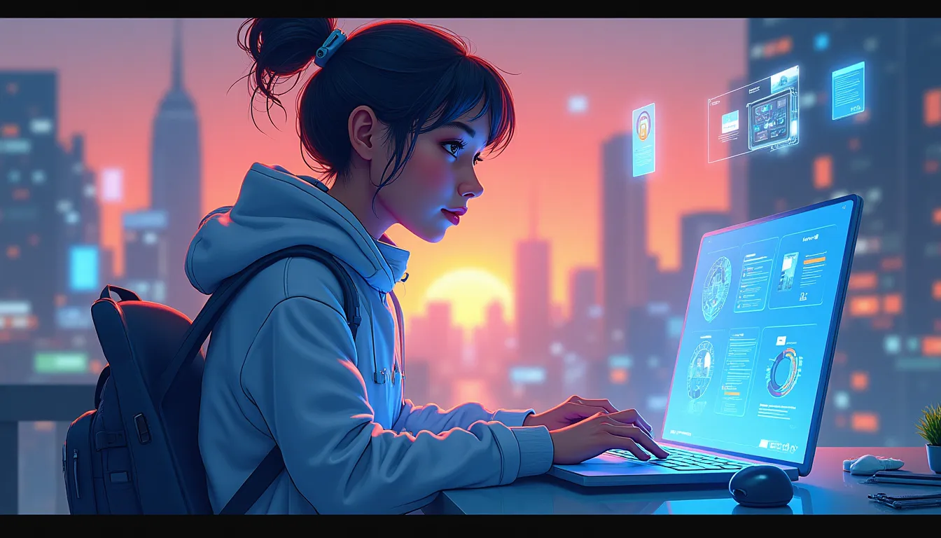 Teen Safety Blueprint illustration