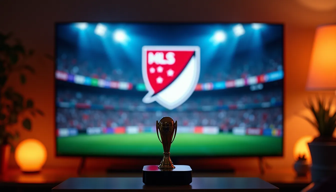 MLS logo on Apple TV