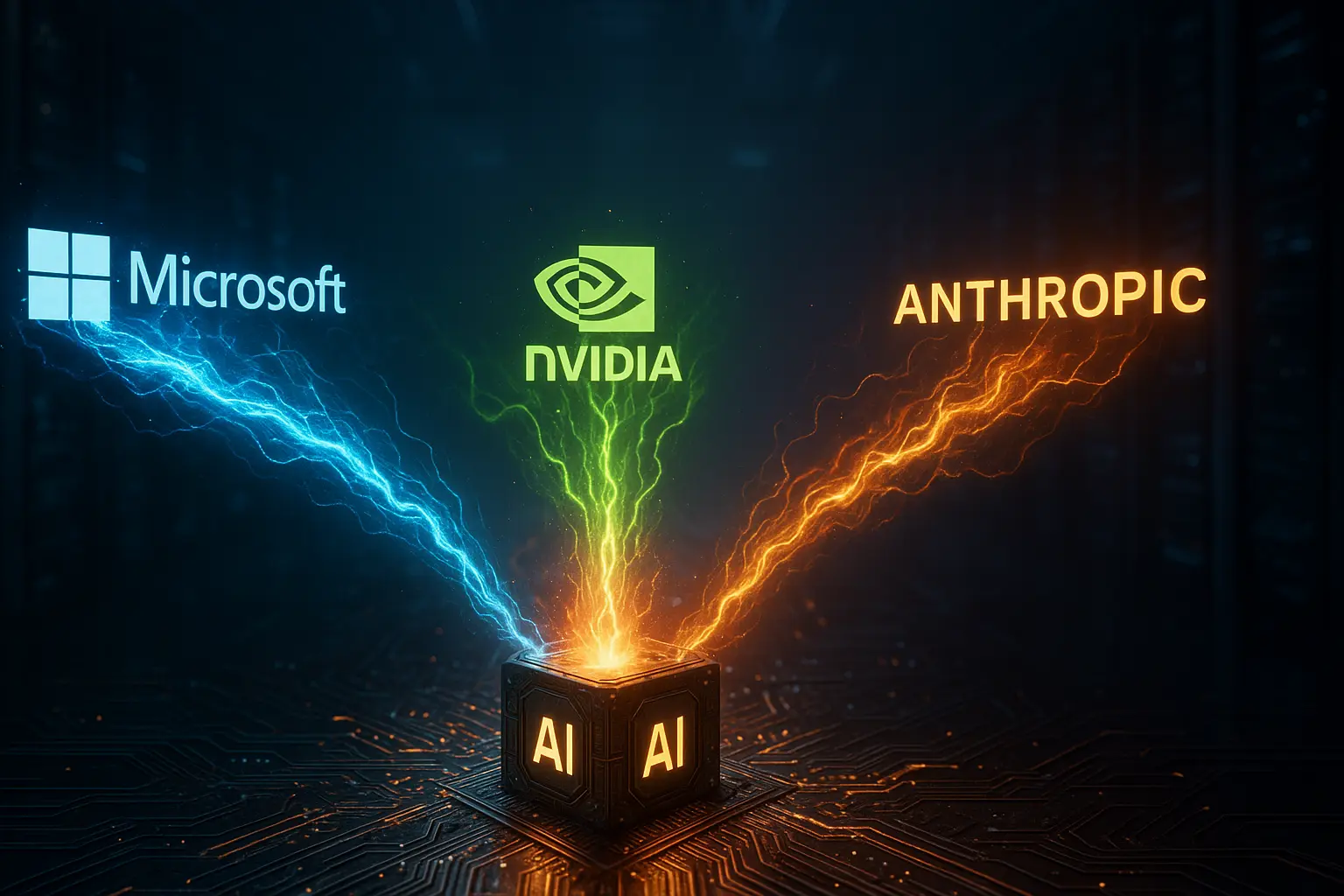 Microsoft, NVIDIA, and Anthropic partnership announcement