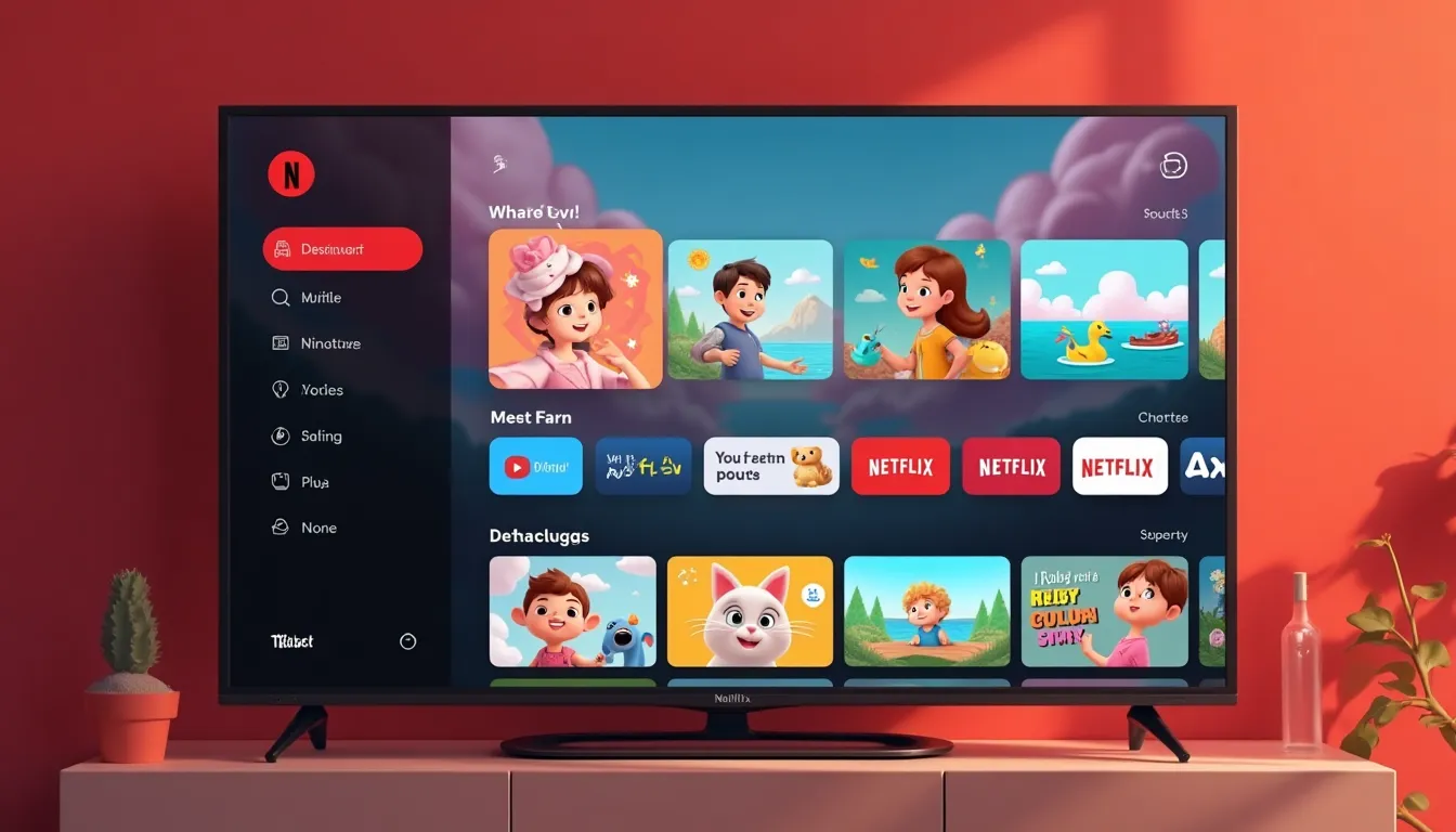 Netflix's redesigned homepage for kids