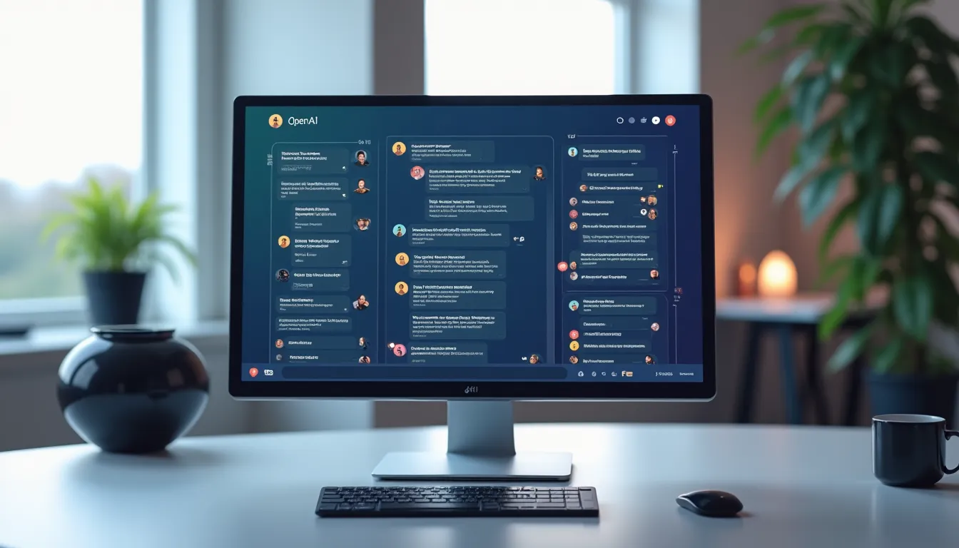 ChatGPT group chat interface with multiple participants and ChatGPT