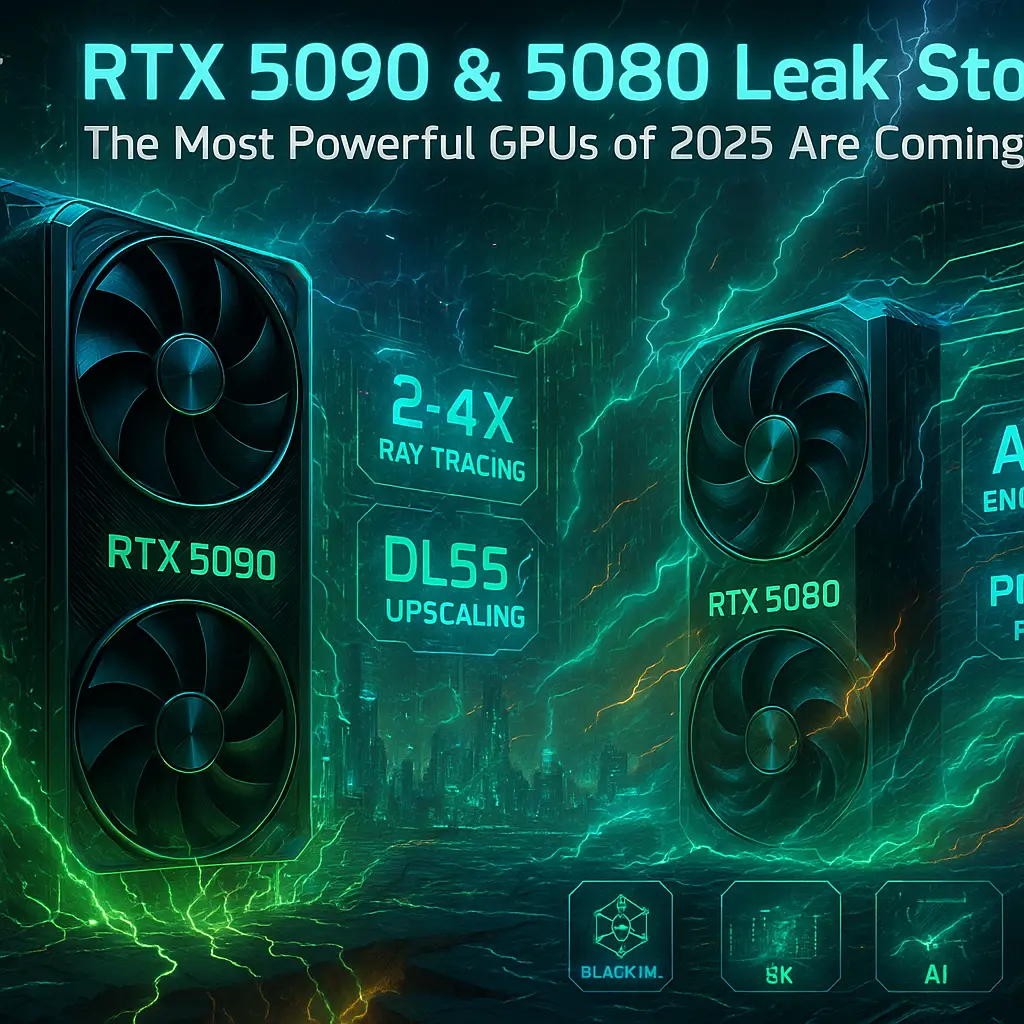 NVIDIA RTX 5090 and RTX 5080 Blackwell GPUs