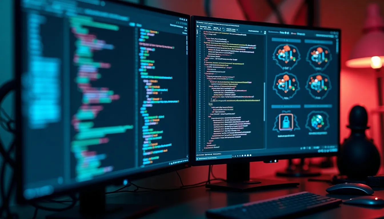 Rust and C++ logos side by side