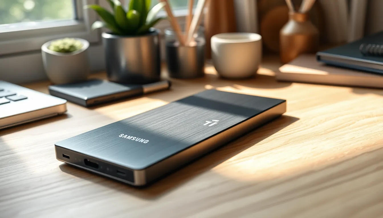 Samsung T7 Resurrected Portable SSD with 100% recycled aluminum body