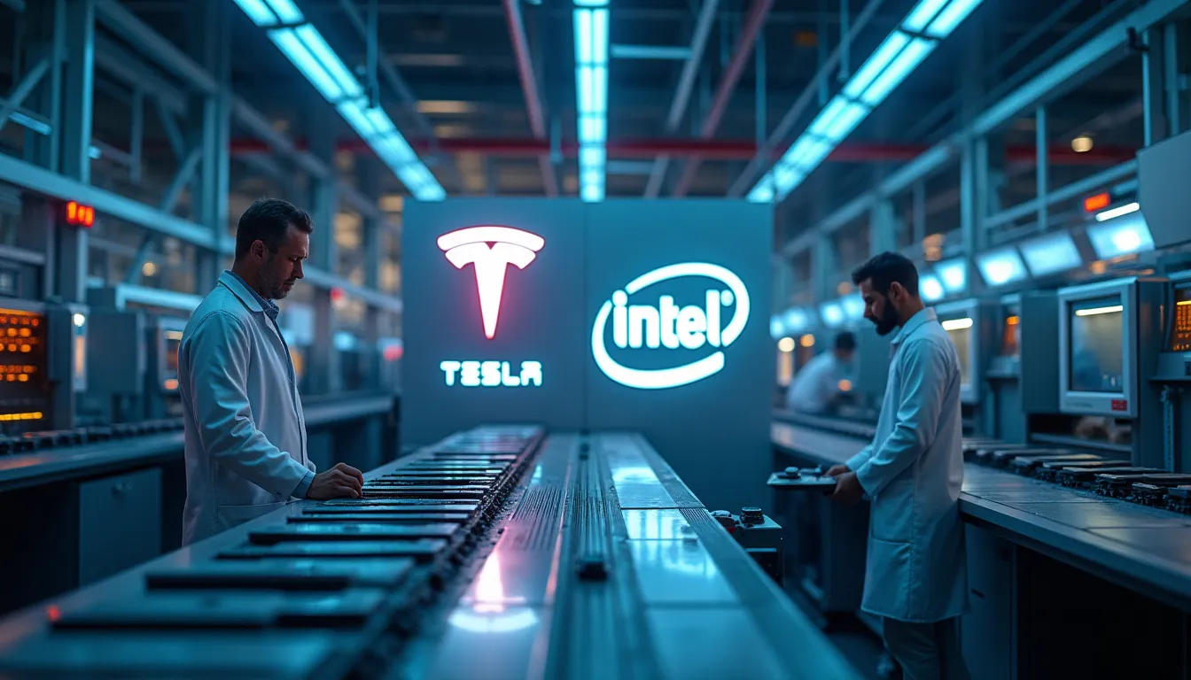 Tesla and Intel chip partnership