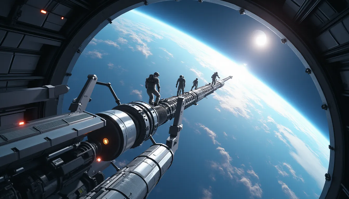 Space exploration concept art